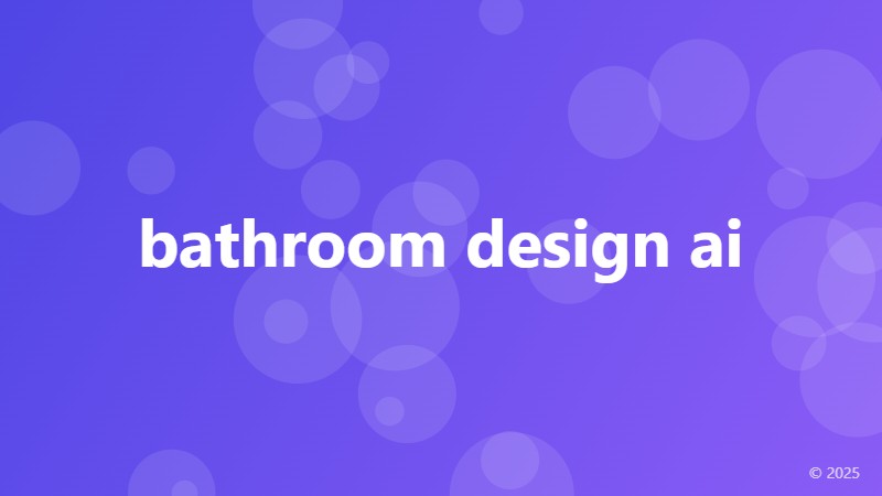 bathroom design ai