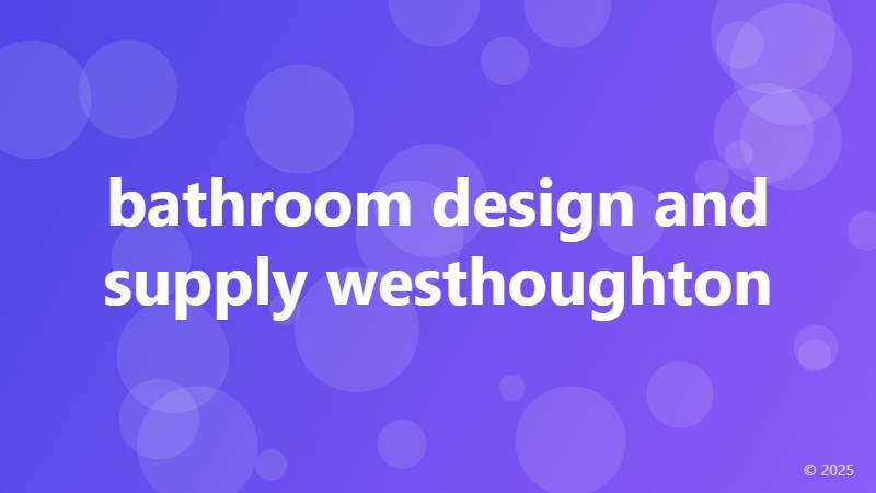 bathroom design and supply westhoughton