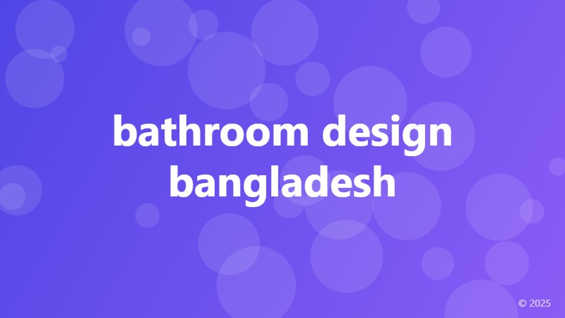 bathroom design bangladesh
