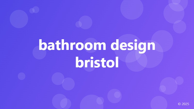 bathroom design bristol