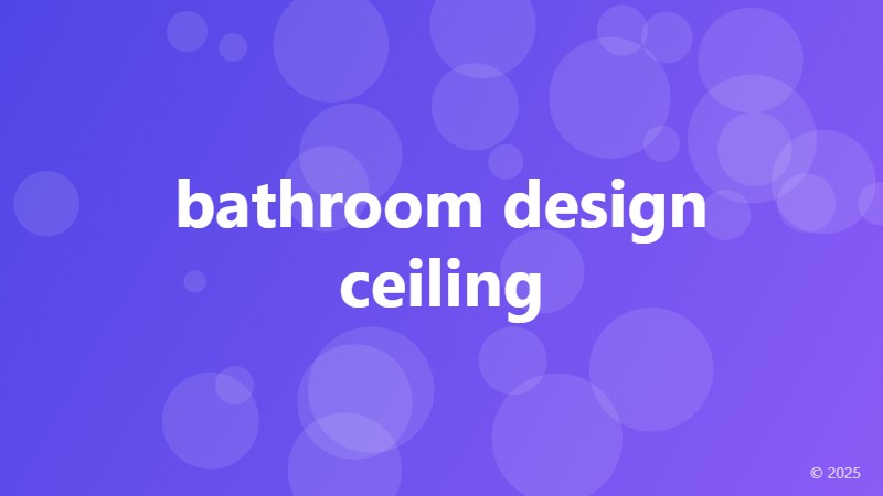 bathroom design ceiling