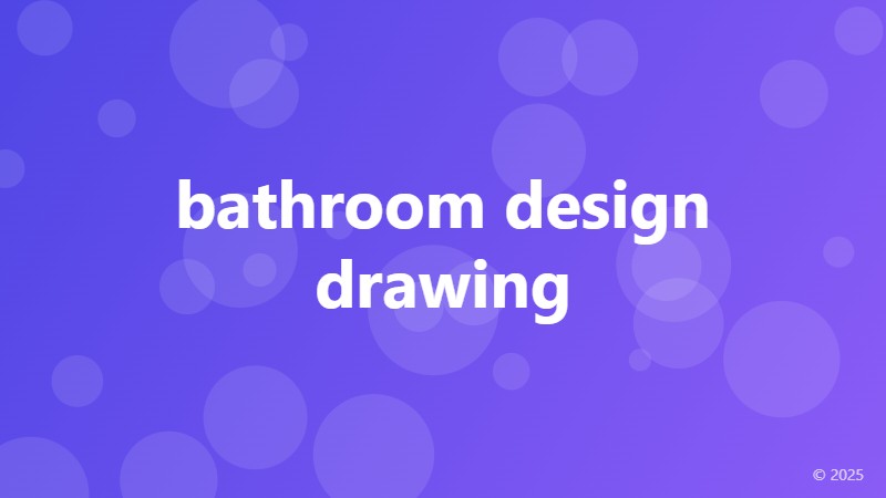 bathroom design drawing