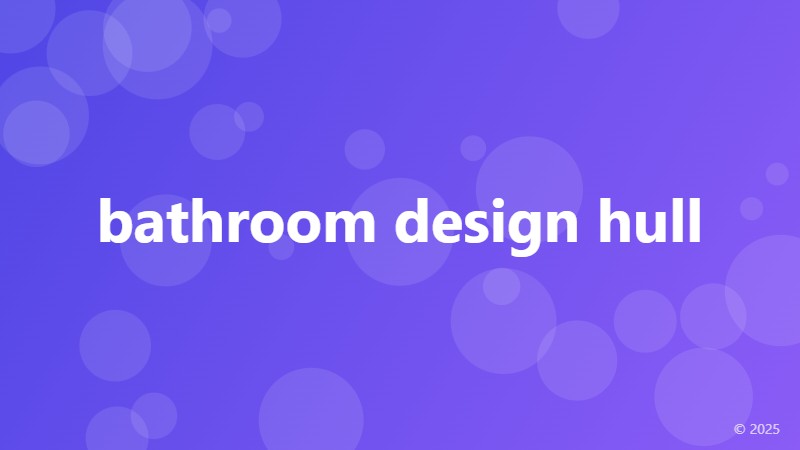 bathroom design hull