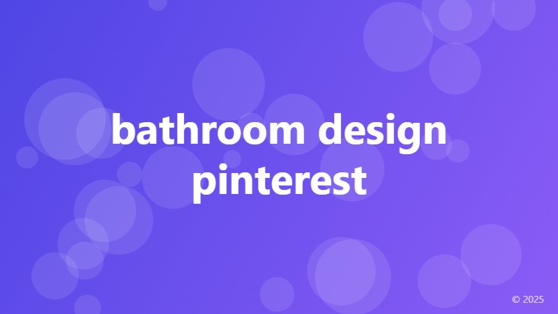 bathroom design pinterest