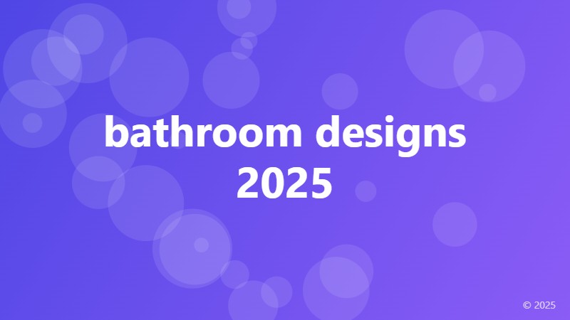 bathroom designs 2025