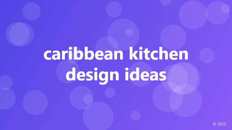 caribbean kitchen design ideas