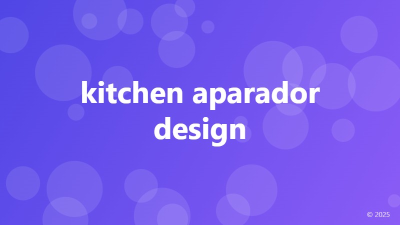 kitchen aparador design