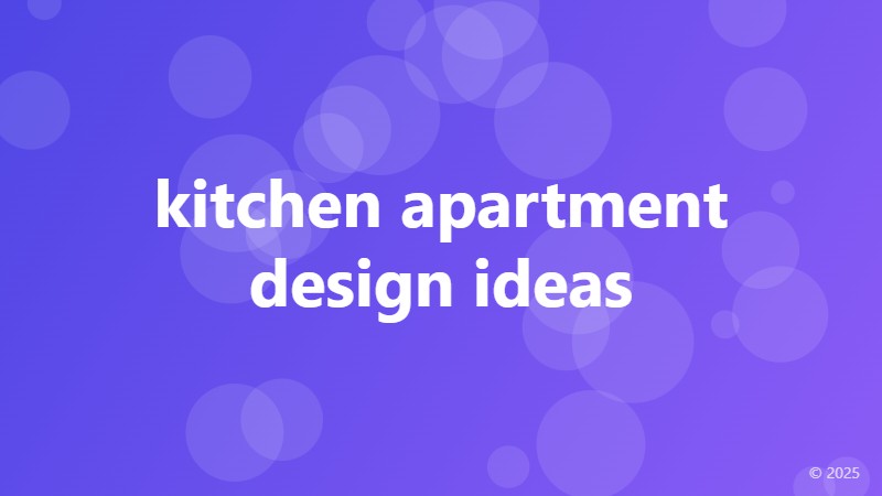 kitchen apartment design ideas