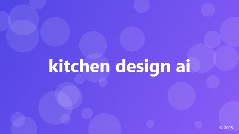 kitchen design ai