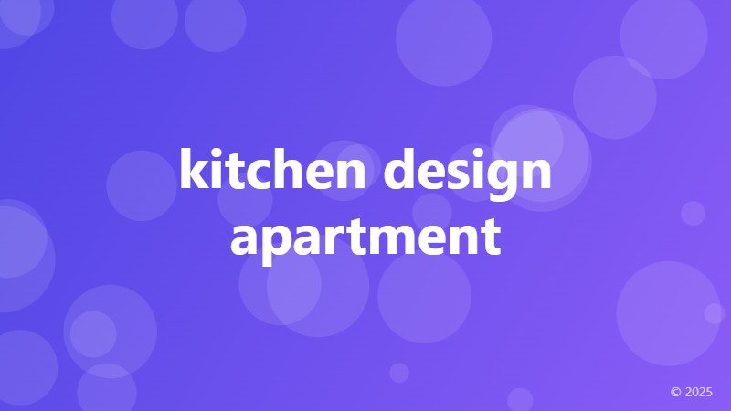 kitchen design apartment
