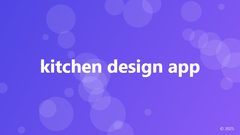 kitchen design app