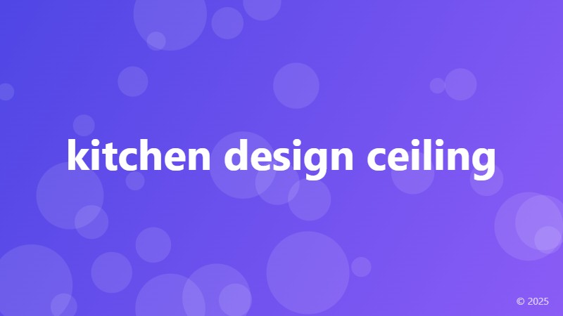 kitchen design ceiling