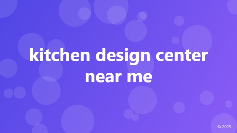 kitchen design center near me