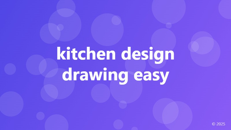 kitchen design drawing easy