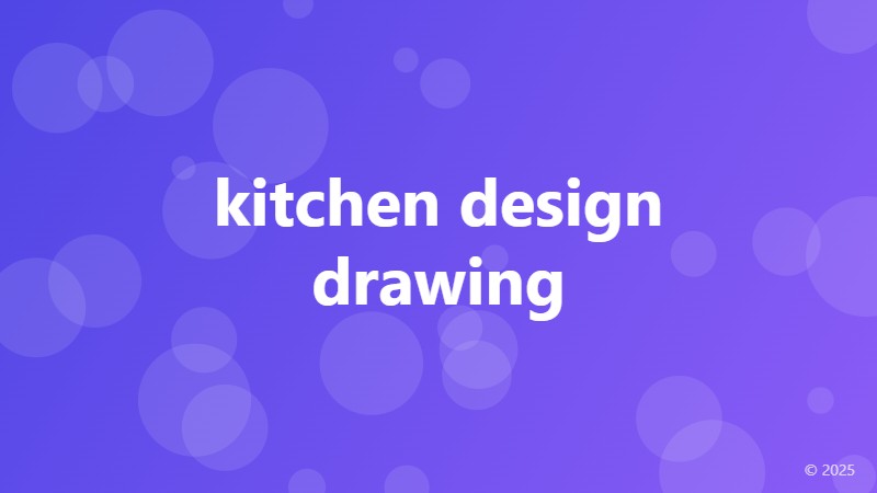 kitchen design drawing