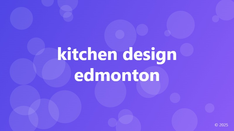 kitchen design edmonton