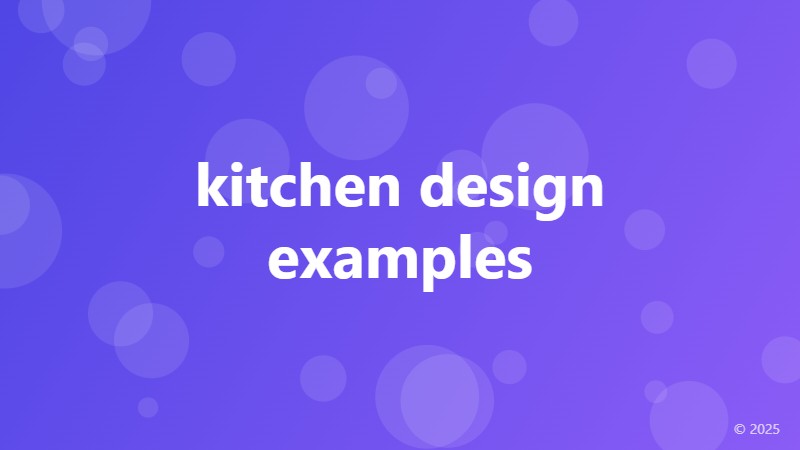 kitchen design examples