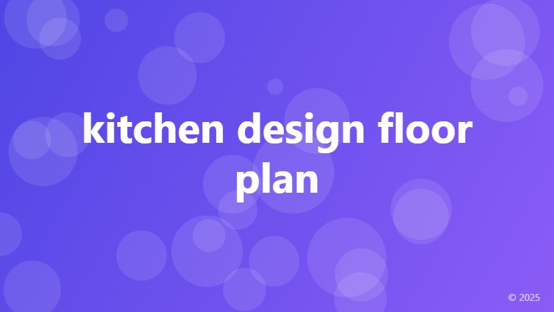 kitchen design floor plan