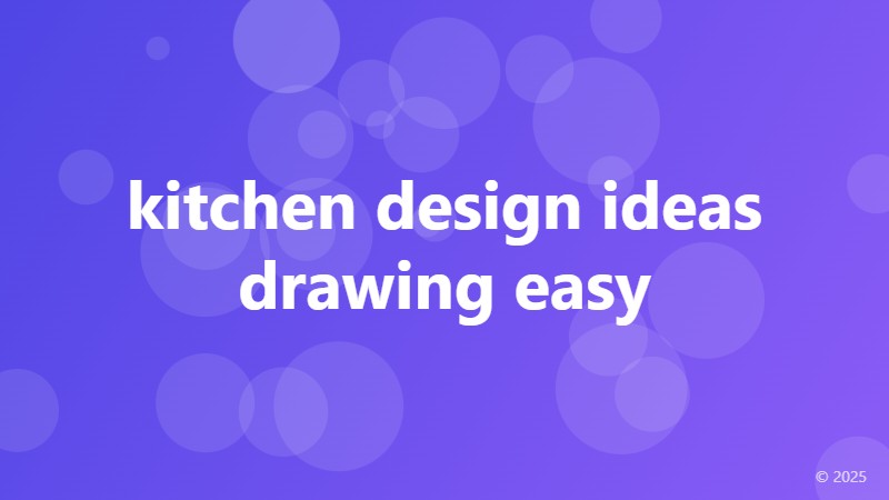 kitchen design ideas drawing easy