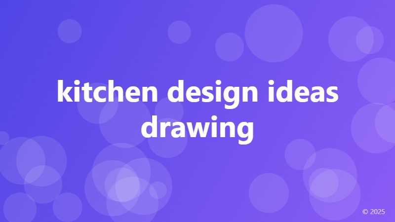 kitchen design ideas drawing