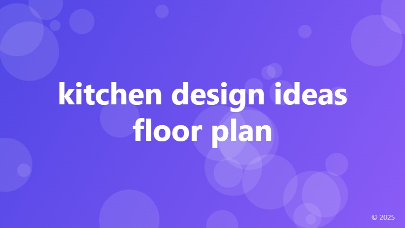 kitchen design ideas floor plan
