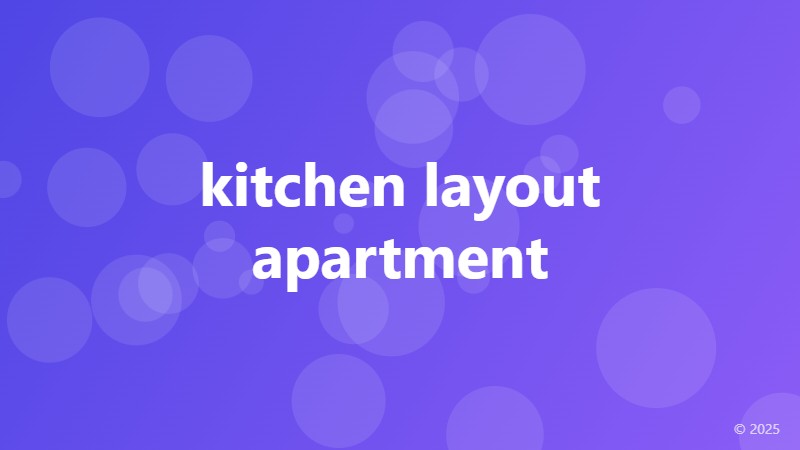 kitchen layout apartment