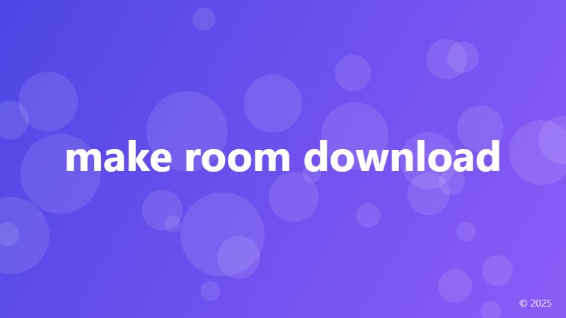 make room download