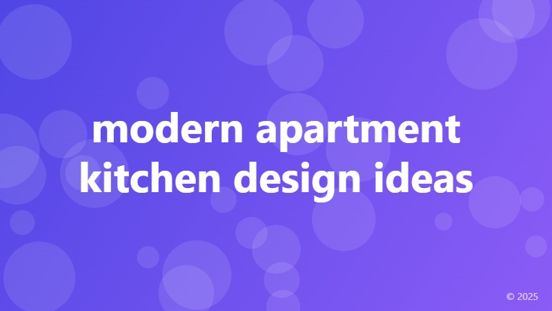 modern apartment kitchen design ideas